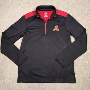 Arizona Diamondbacks MLB 1/4-Zip Fleece Lined Mock Neck Pullover Mens Medium